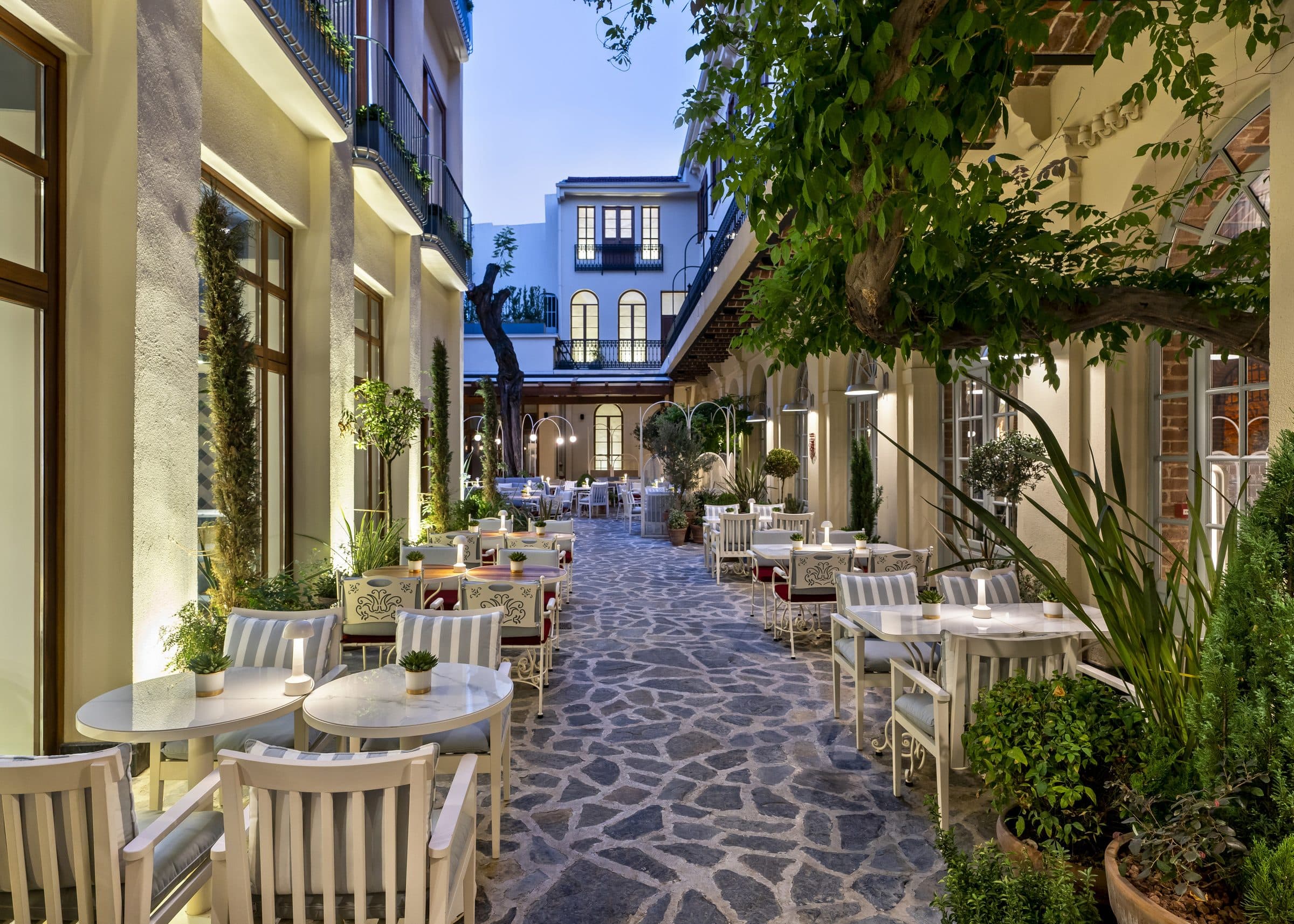 A view of the space at IL CORTILE