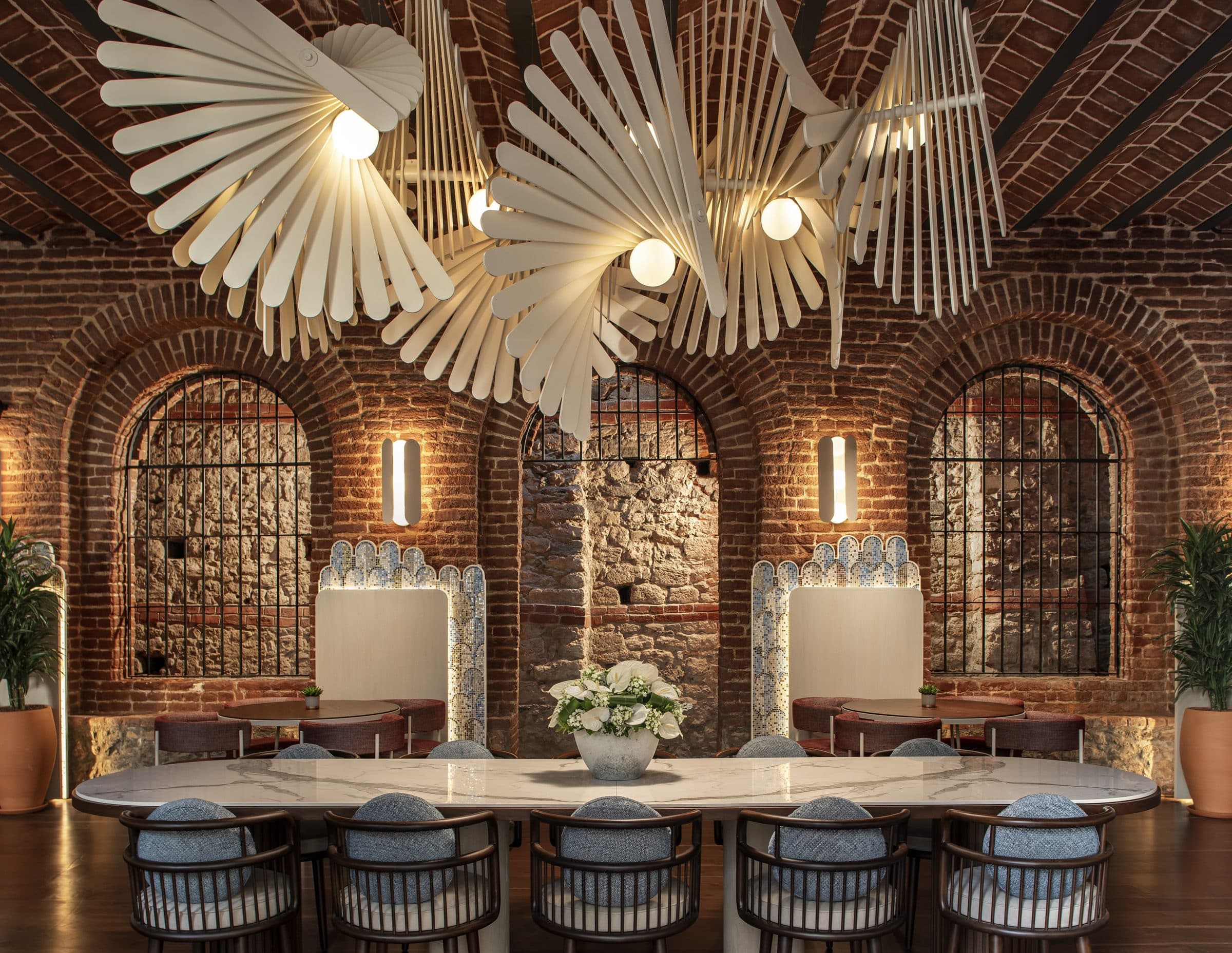 A view of the space at IL CORTILE