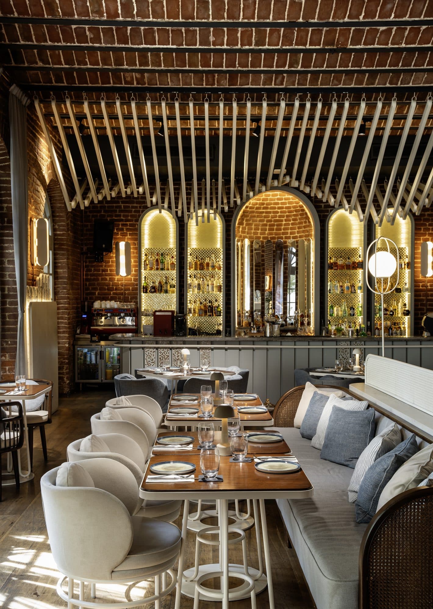 A view of the space at IL CORTILE