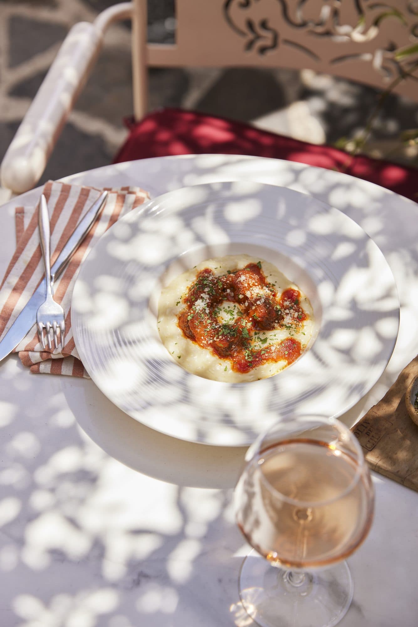 A plate from the kitchen of IL CORTILE