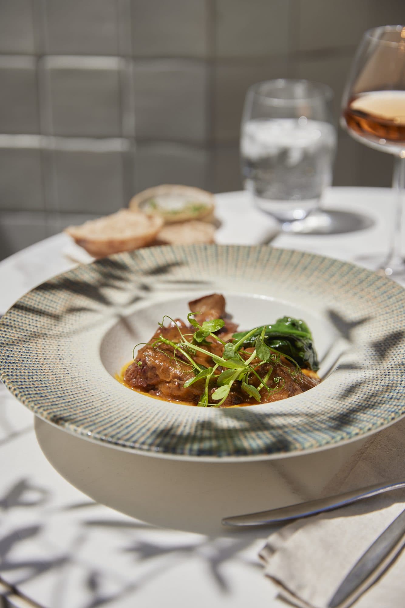 A plate from the kitchen of IL CORTILE